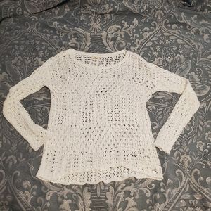 White Hollister knit sweater
